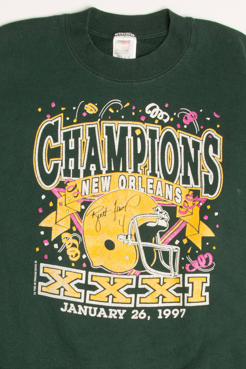 New Orleans Green Bay Packers Super Bowl Sweatshirt (1997)