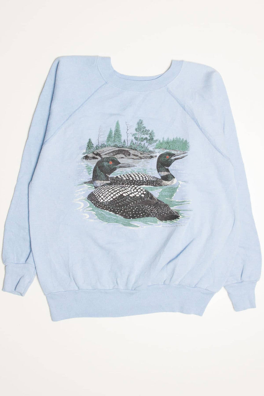 Vintage Light Blue Loons Sweatshirt