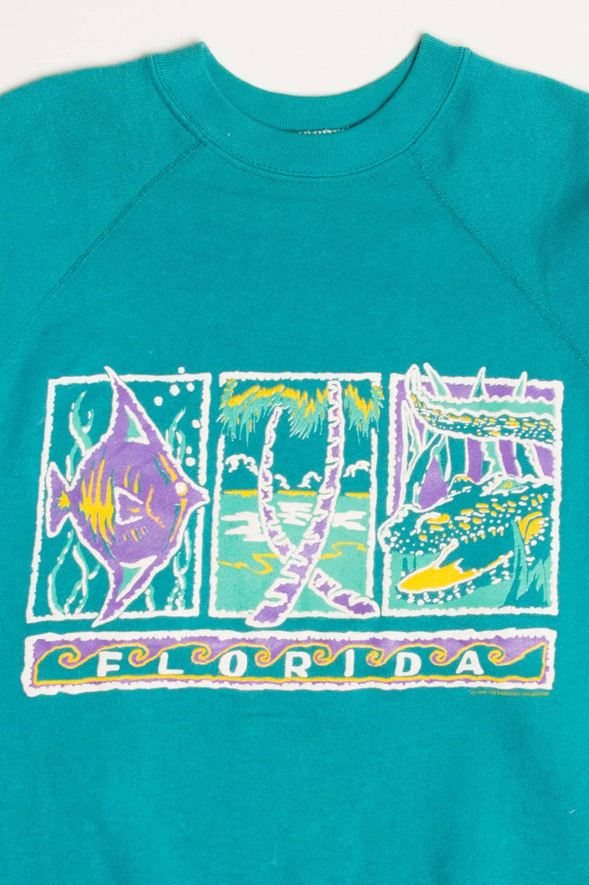 Vintage Teal Florida Sweatshirt