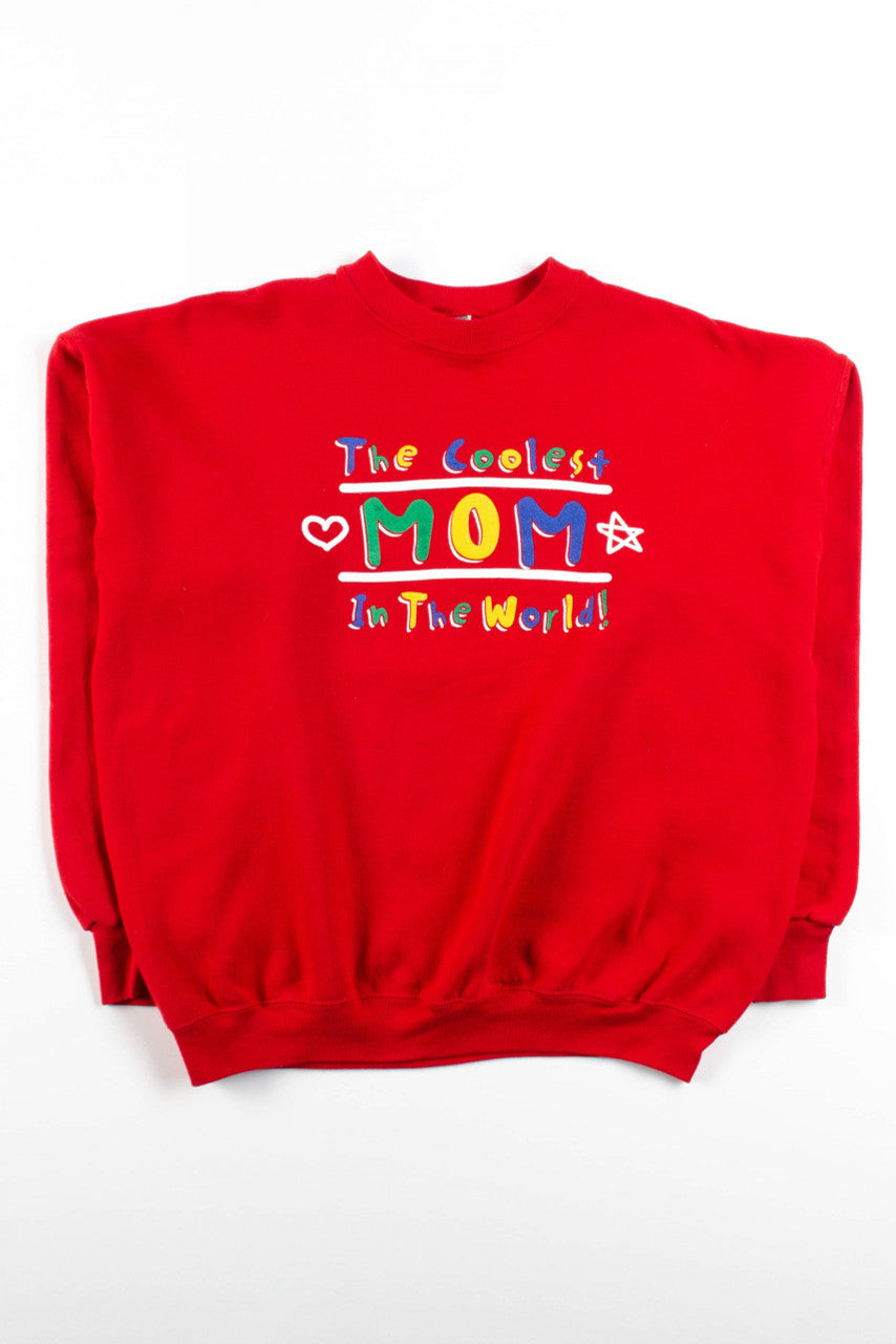 Vintage Coolest Mom In The World Sweatshirt