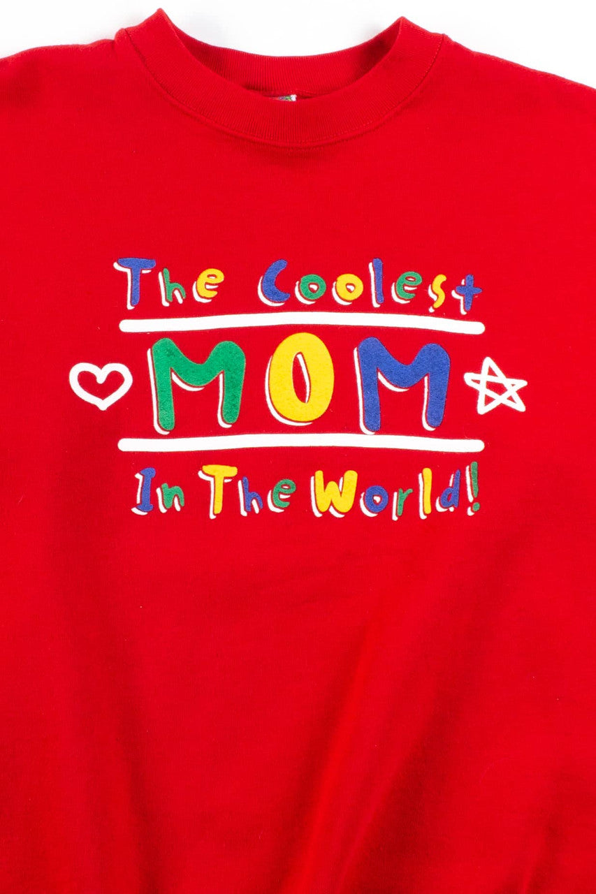 Vintage Coolest Mom In The World Sweatshirt