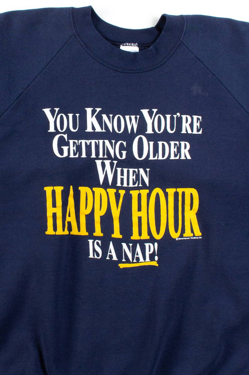 Vintage Happy Hour Is A Nap Sweatshirt