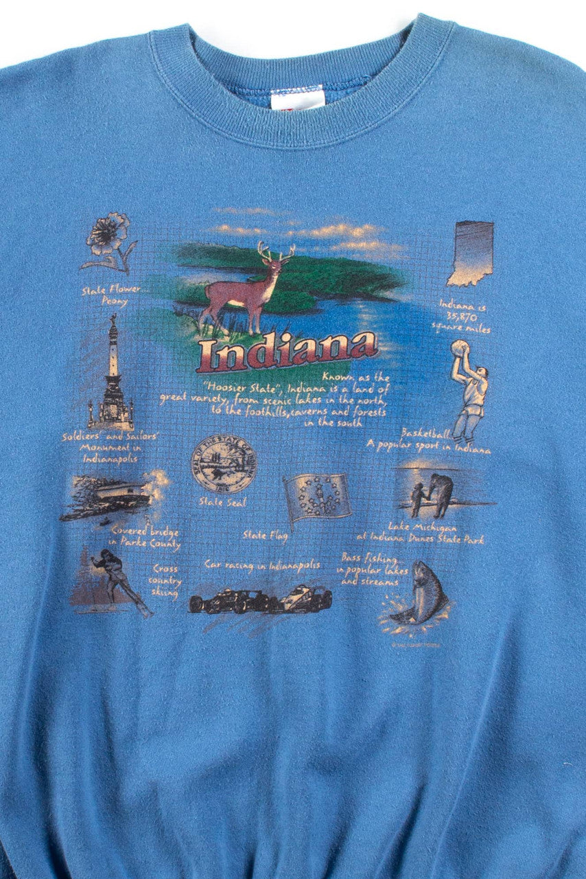 Vintage Indiana Facts Sweatshirt
