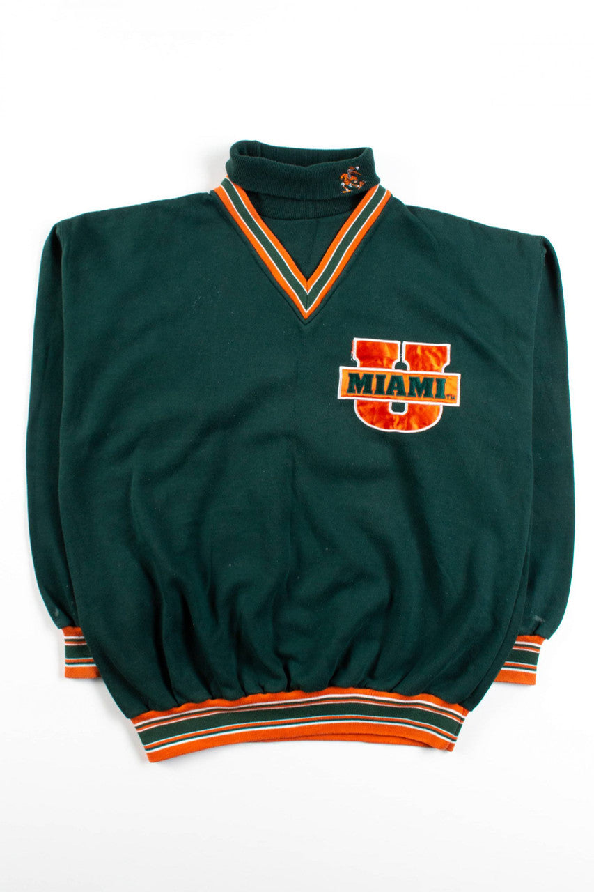 Vintage Miami University Turtleneck Sweatshirt