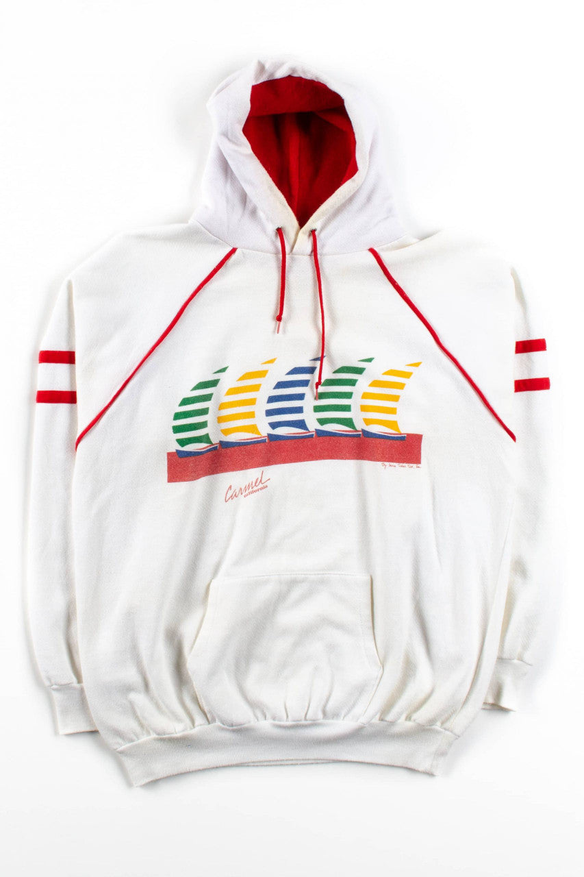 Vintage Carmel California Sailboats Hoodie