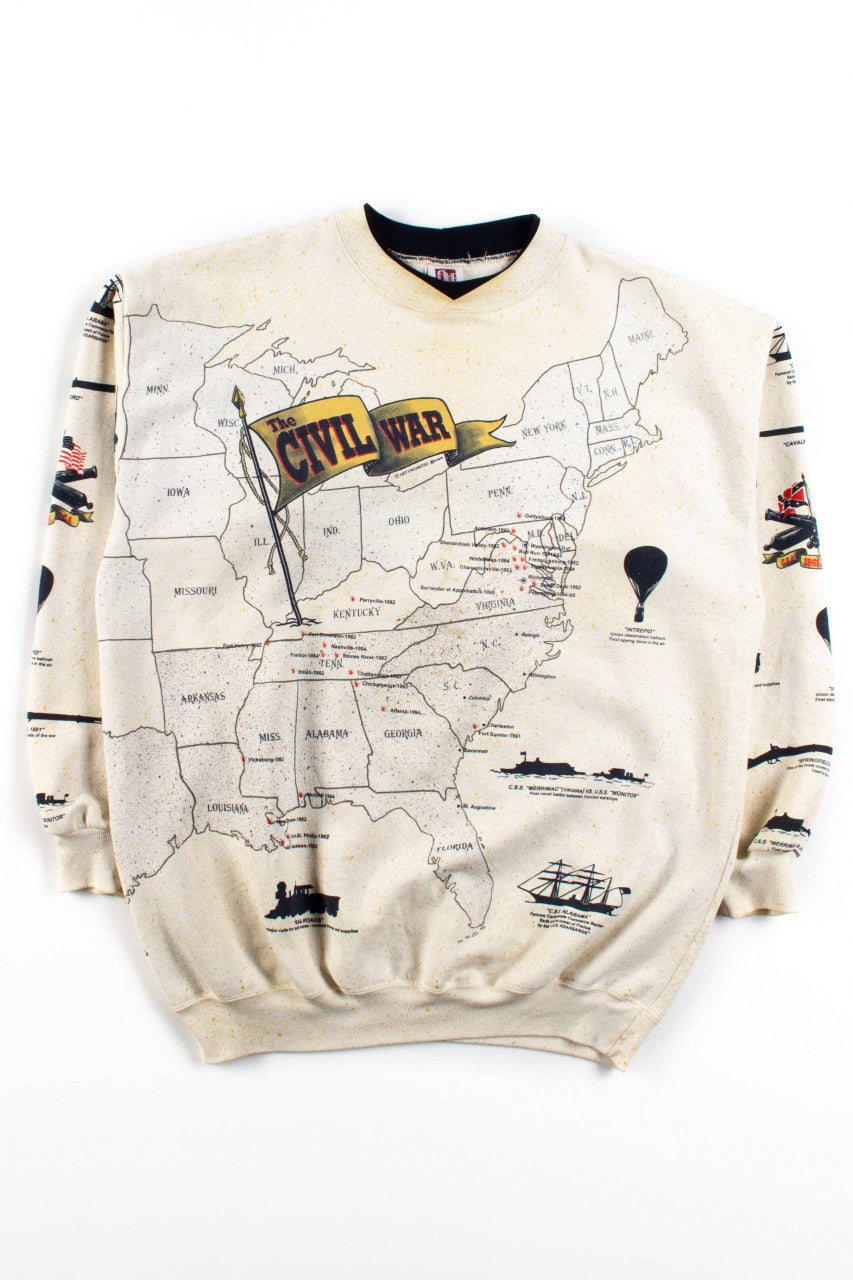Vintage Civil War Battles Sweatshirt