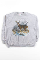 Vintage Deer In The Woods Sweatshirt (1990)