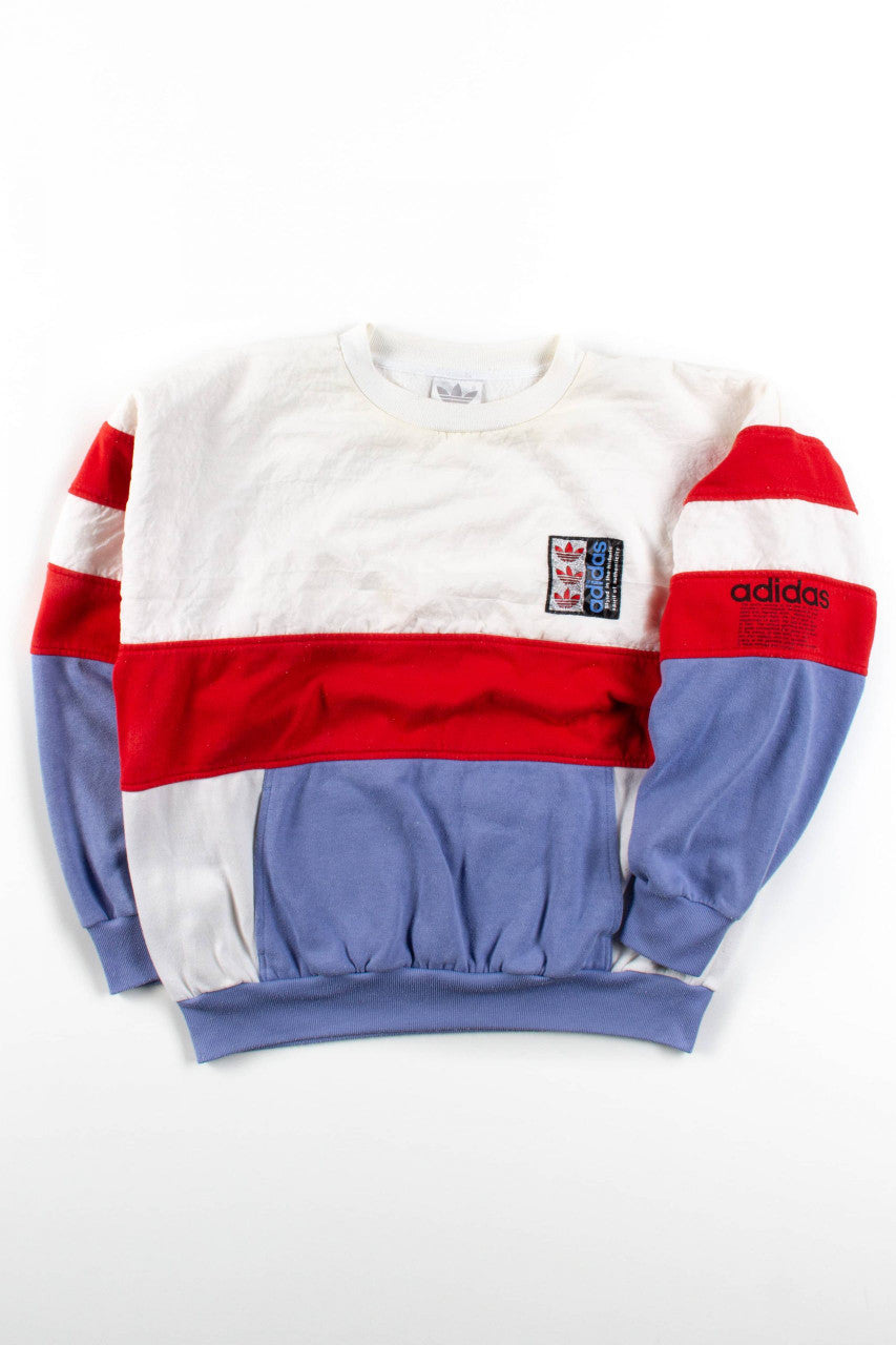 Vintage Color Block Adidas Sweatshirt