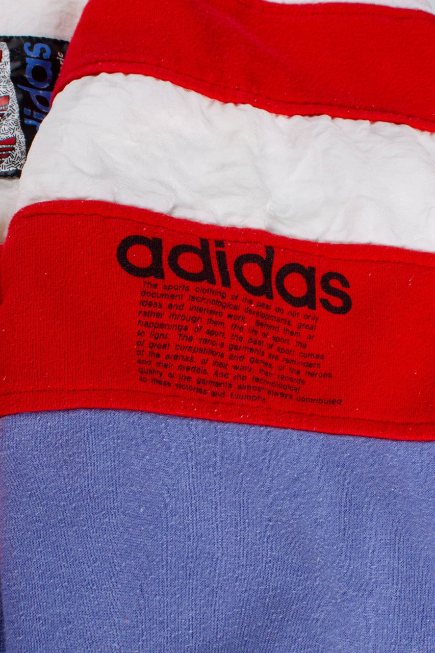 Vintage Color Block Adidas Sweatshirt