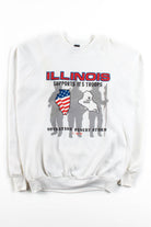 Vintage Illinois Supports Its Troops Desert Storm Sweatshirt (1991)