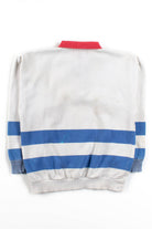 Vintage Striped Coca-Cola Polo Sweatshirt