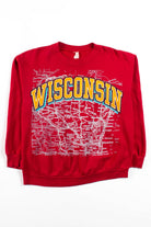 Vintage Wisconsin Roadmap Sweatshirt