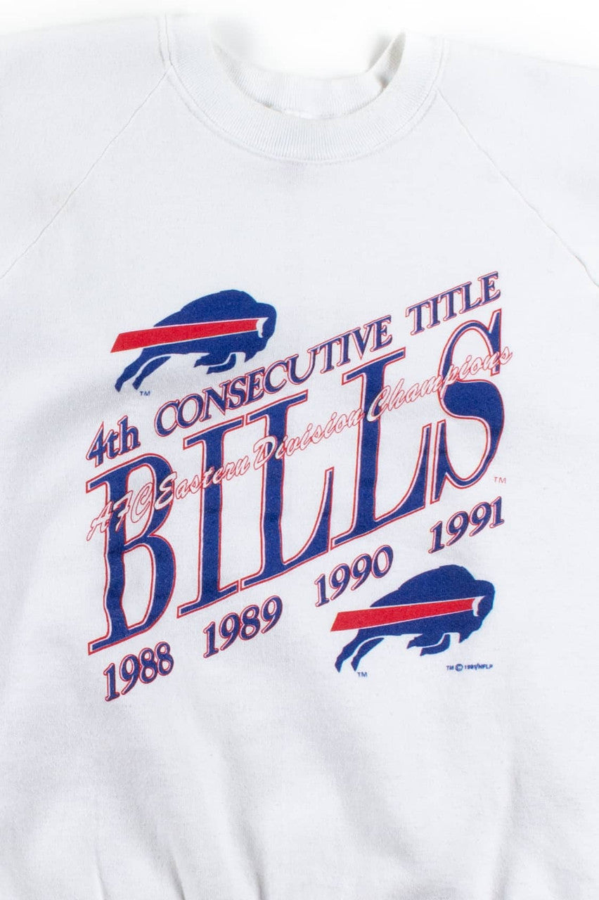 Vintage Buffalo Bills 4th Consecutive Title Sweatshirt (1991)