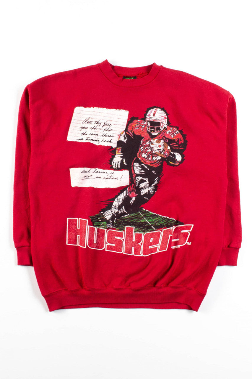 Vintage Nebraska Huskers Notes Sweatshirt (1990s)