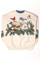 Vintage Bird Feeder Allover Graphic Sweatshirt