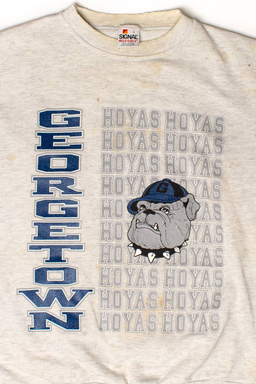 Vintage Stained Georgetown Hoyas Sweatshirt