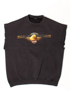 Vintage A.B.C Harley-Davidson Cutoff Sleeve Sweatshirt