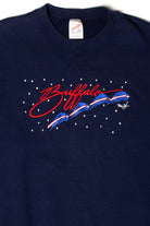 Vintage Buffalo Bills 4 Time Champs Embroidered Sweatshirt (1990s)