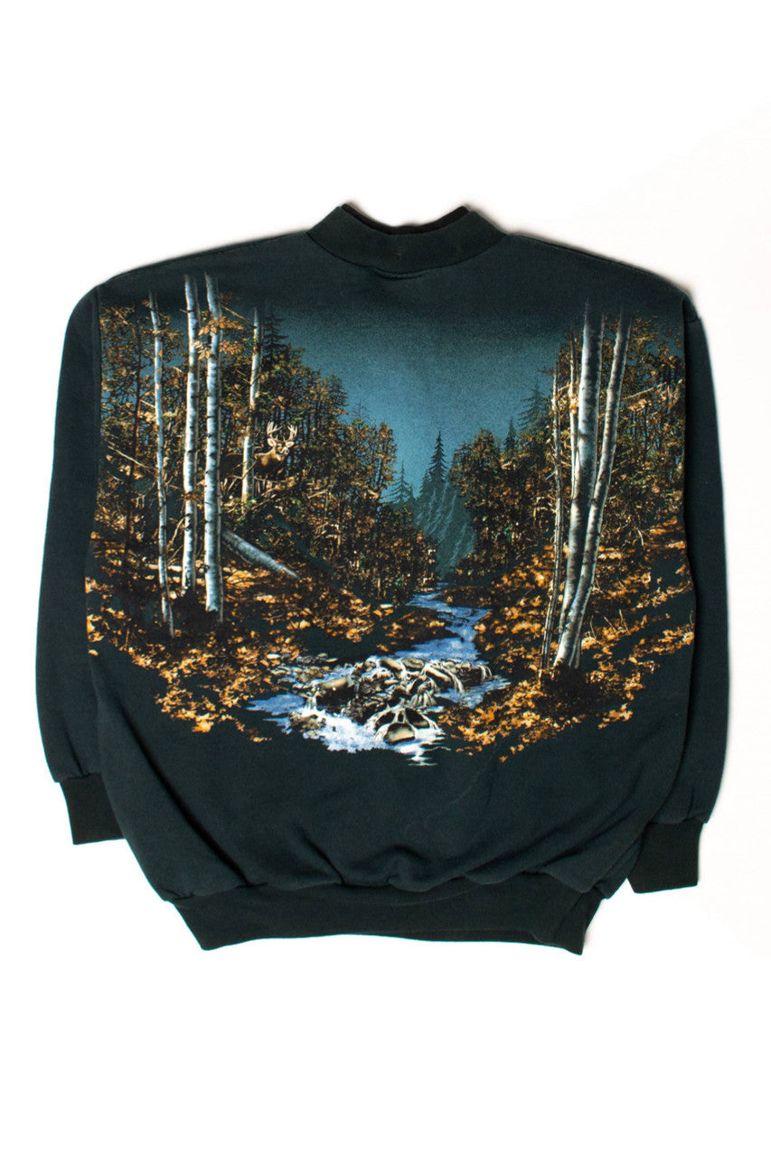 Vintage Deer In The Woods Sweatshirt (1990s)
