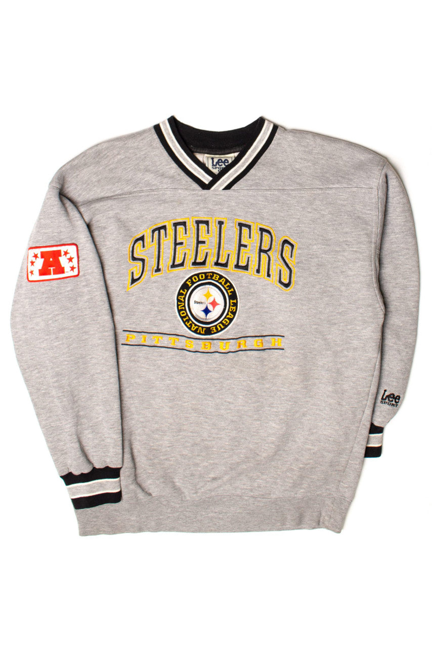 Vintage Pittsburgh Steelers V-Neck Sweatshirt (1990s)