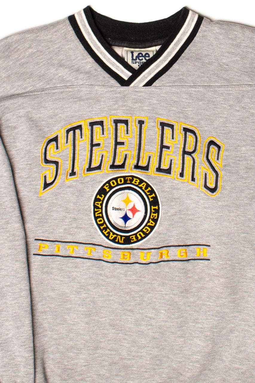 Vintage Pittsburgh Steelers V-Neck Sweatshirt (1990s)