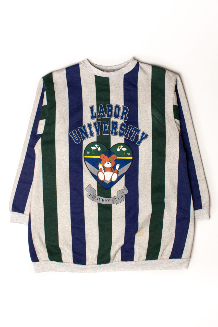 Vintage Labor University Maternity Sweatshirt (1990s)