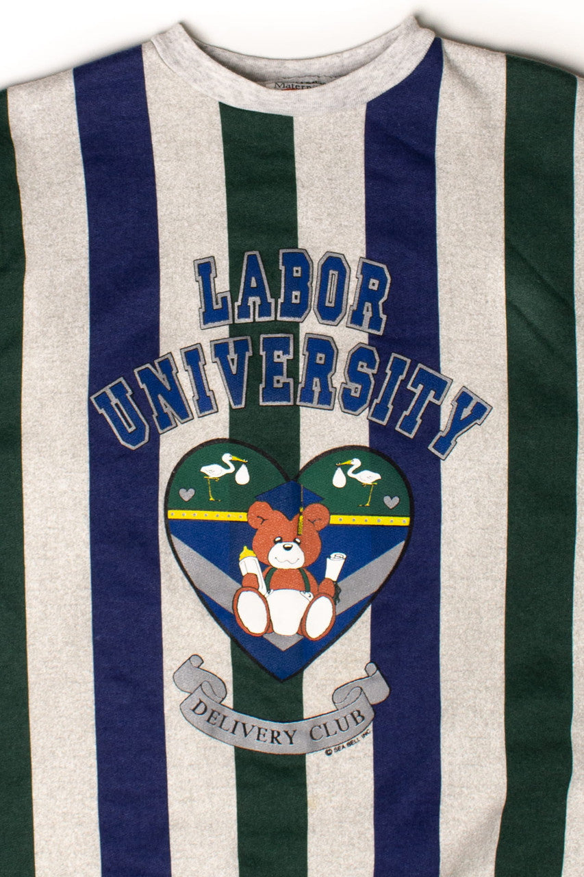 Vintage Labor University Maternity Sweatshirt (1990s)