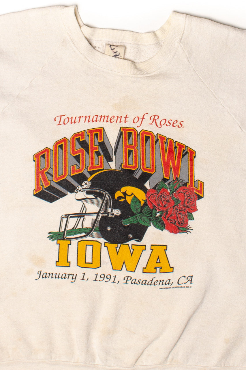 Vintage University Of Iowa Rose Bowl Sweatshirt (1991)