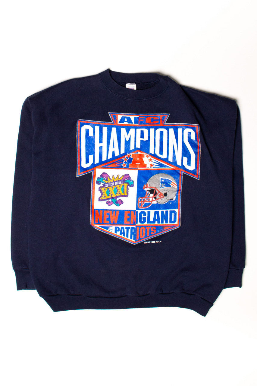 Vintage New England Patriots Super Bowl XXXI Sweatshirt (1990s)