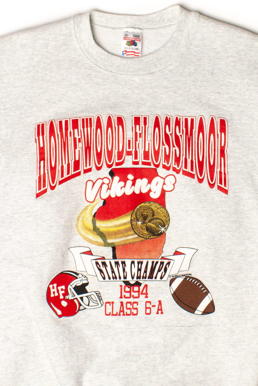 Vintage Homewood-Flossmoor State Football Champs Sweatshirt (1994)