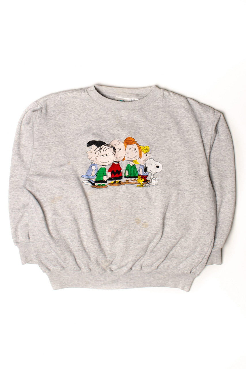 Vintage Embroidered Peanuts Gang Sweatshirt (1990s)