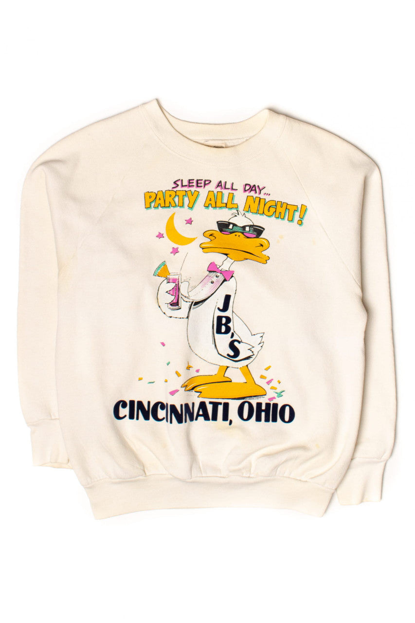 Vintage Party All Night Cincinnati Sweatshirt (1990s)