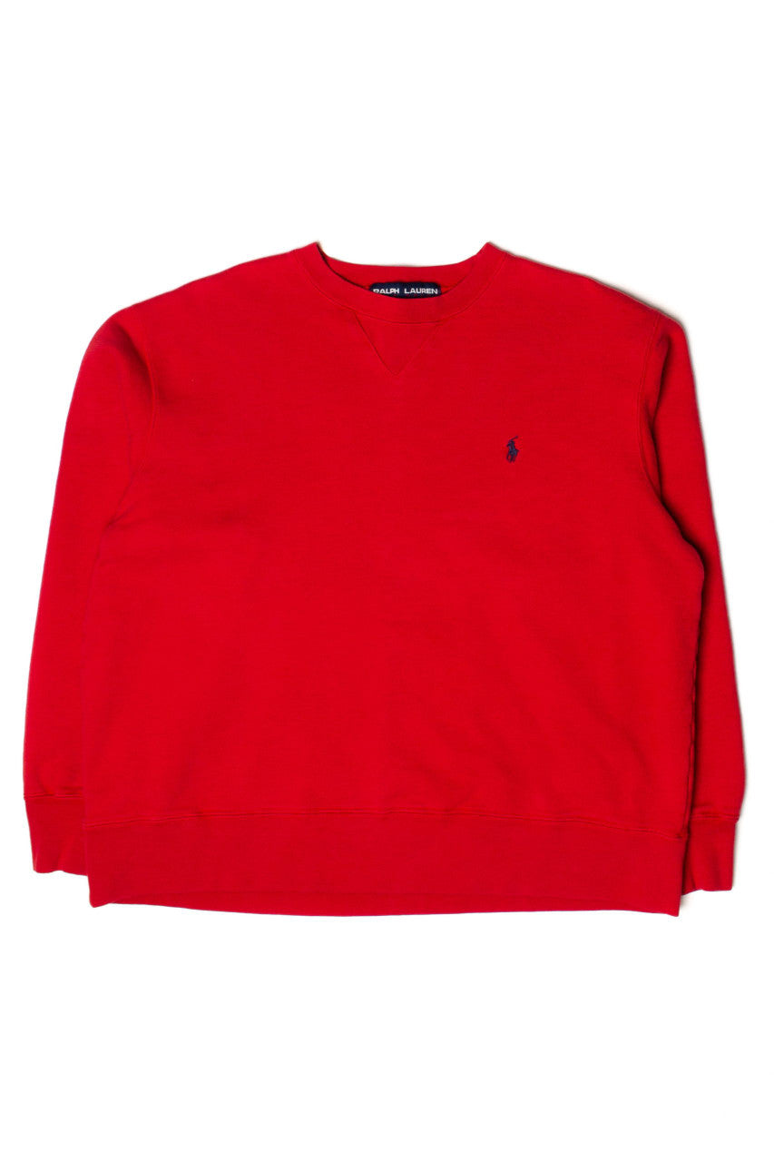 Vintage Red Ralph Lauren Polo Sweatshirt
