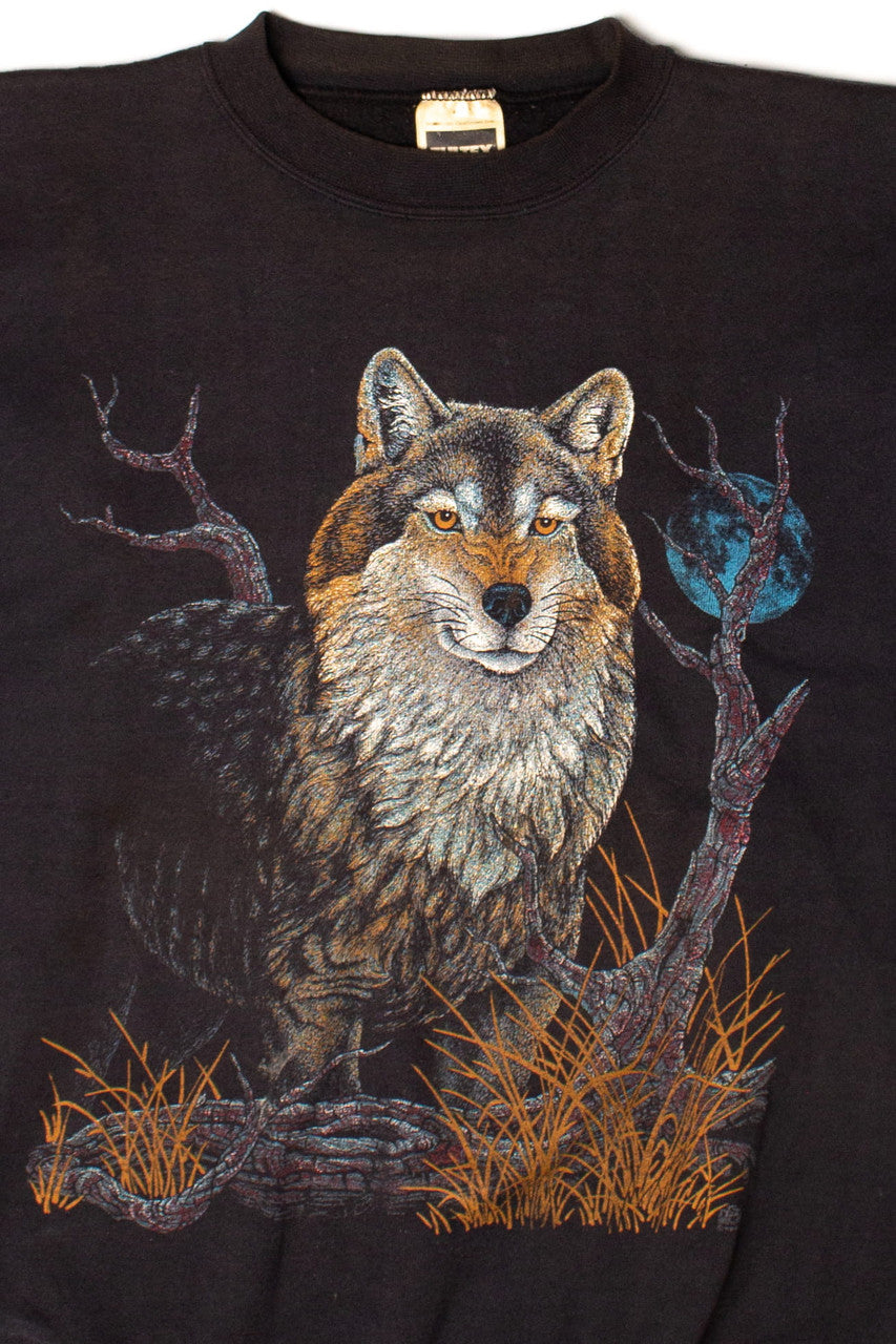 Vintage Night Wolf Sweatshirt (1993)