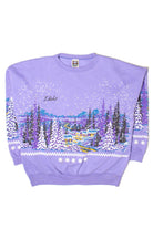 Vintage Idaho Winter Allover Graphic Sweatshirt (1991)