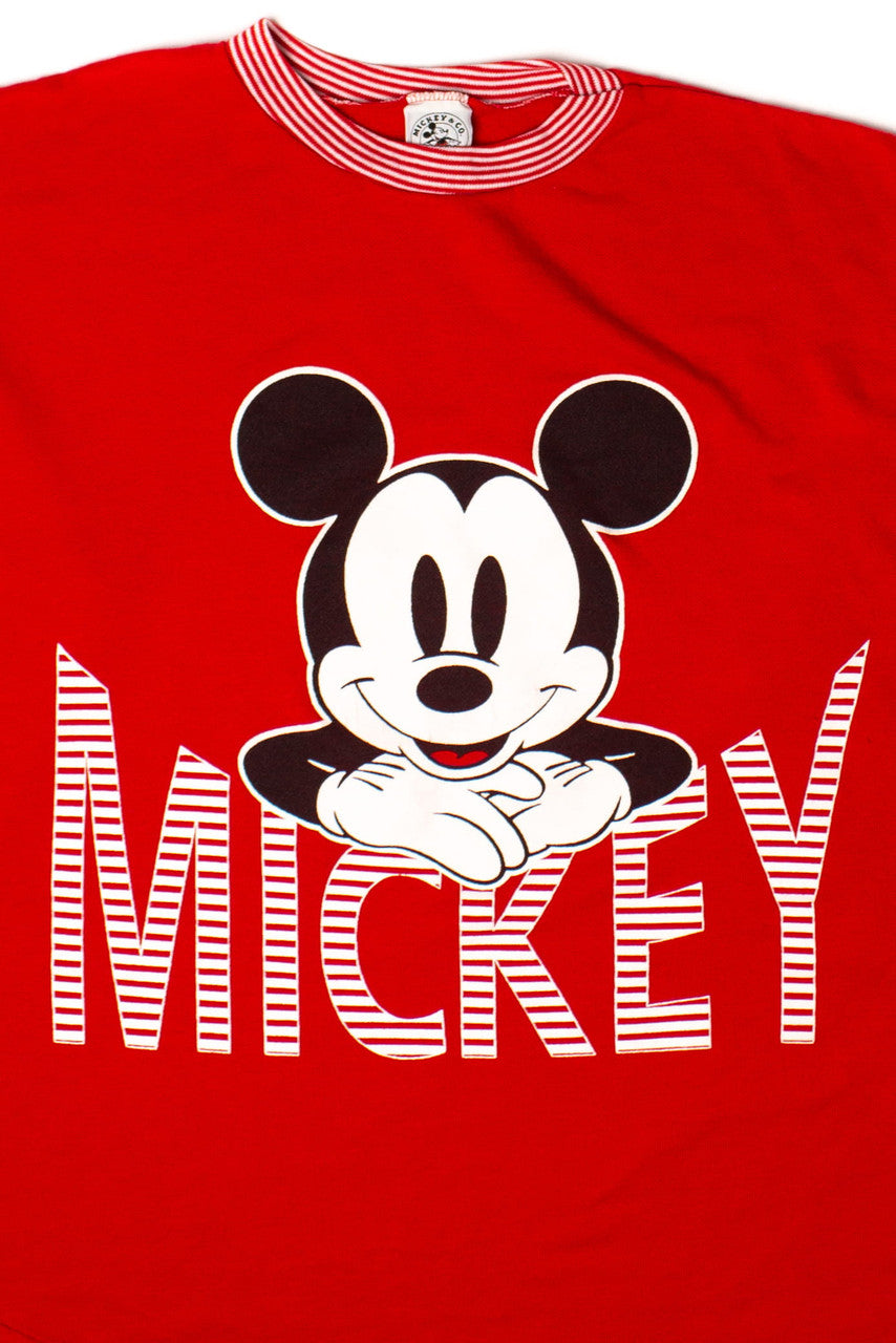 Vintage Mickey Pajama Top Sweatshirt (1990s)
