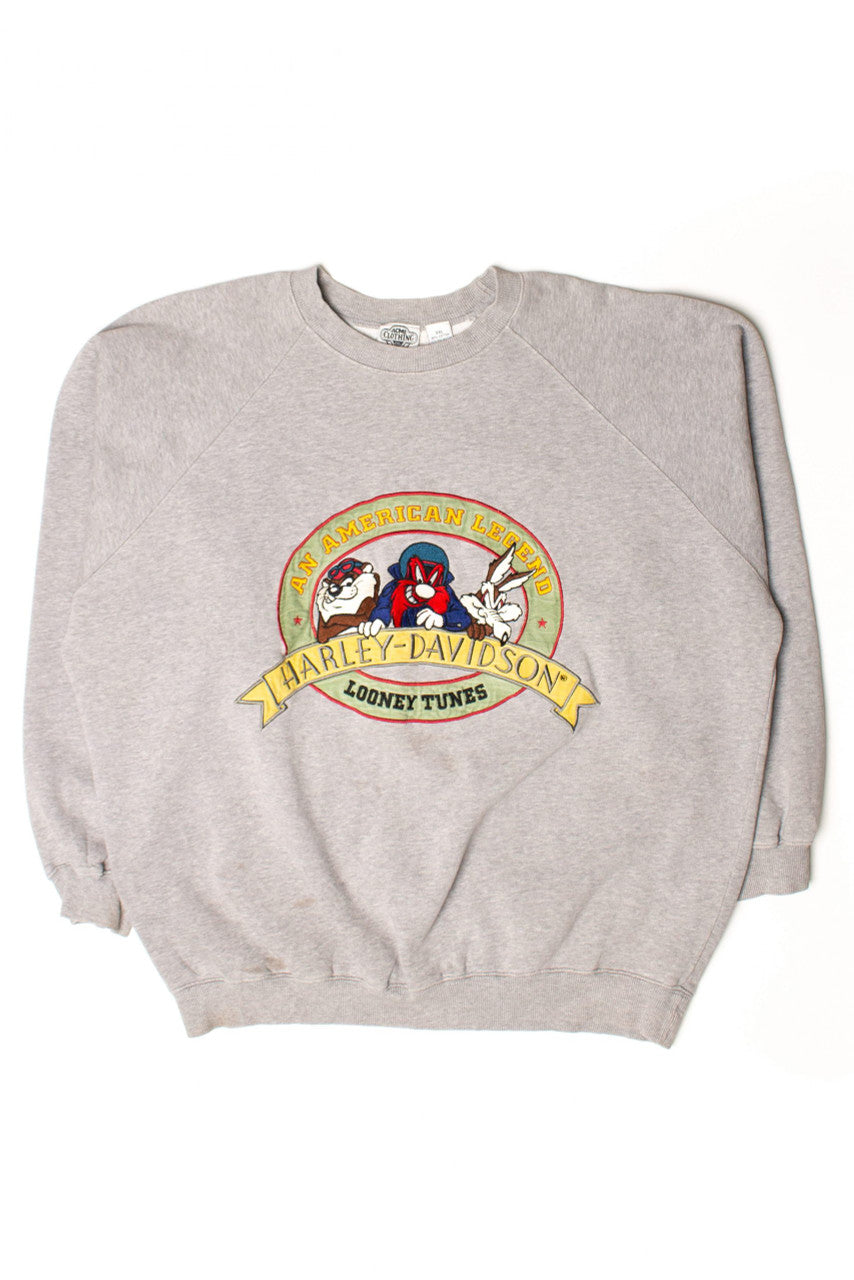Vintage Harley-Davidson Looney Tunes Sweatshirt (1990s)