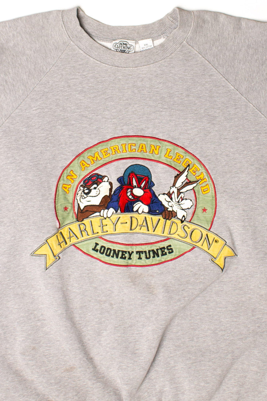 Vintage Harley-Davidson Looney Tunes Sweatshirt (1990s)