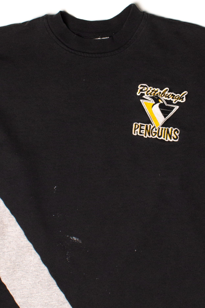 Vintage Pittsburgh Penguins Stripe Sweatshirt (1990s)