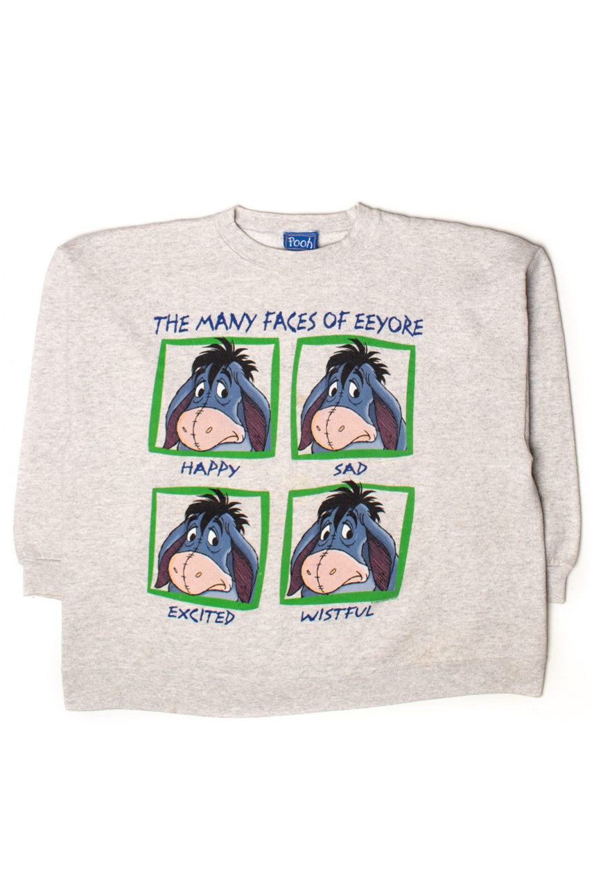 Vintage Faces Of Eeyore Sweatshirt (1996)