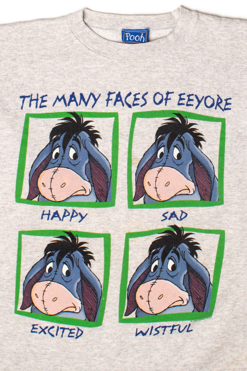 Vintage Faces Of Eeyore Sweatshirt (1996)