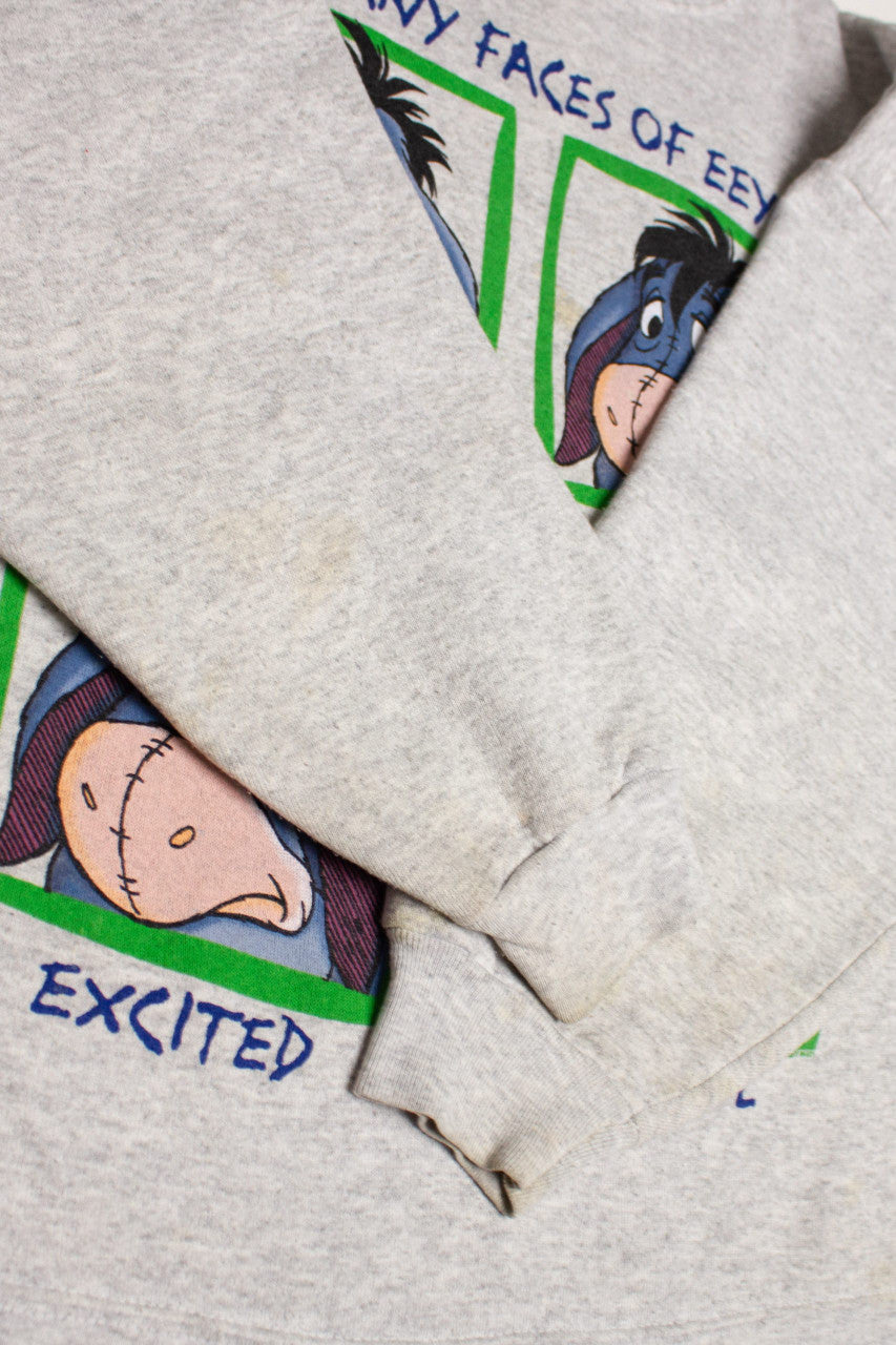 Vintage Faces Of Eeyore Sweatshirt (1996)