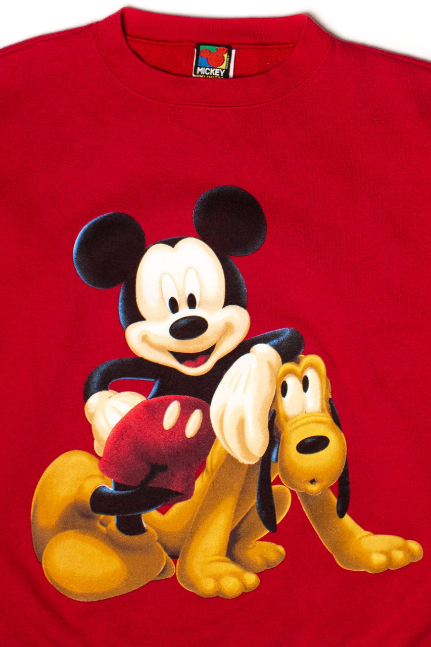 Vintage Mickey & Pluto Sweatshirt (1990s)