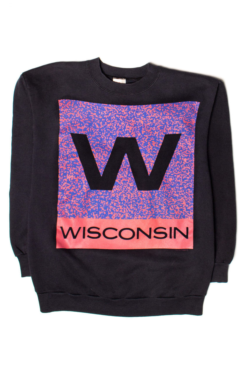 Vintage Wisconsin W Sweatshirt (1990s)