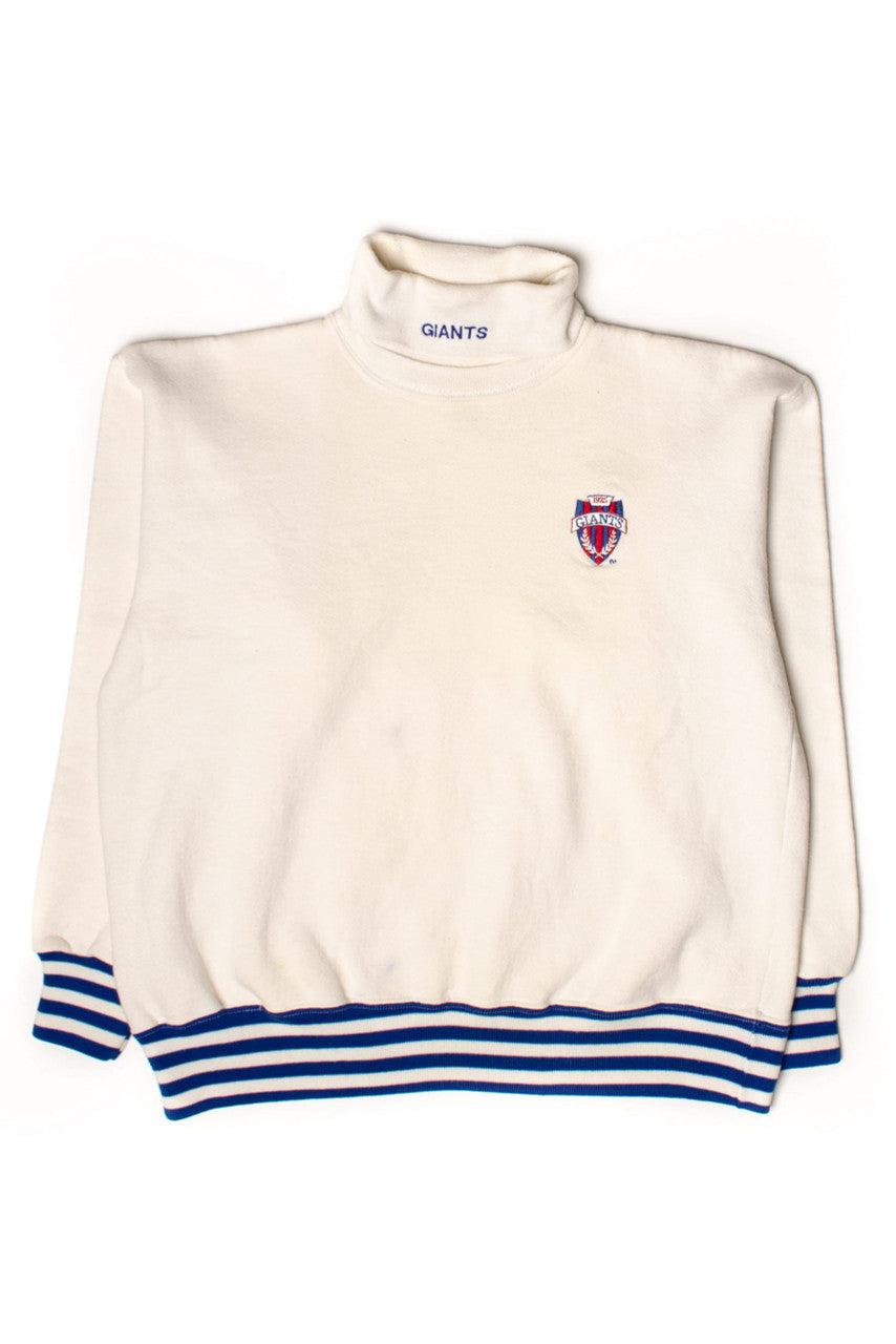 Vintage New York Giants Shield Turtleneck Sweatshirt (1990s)
