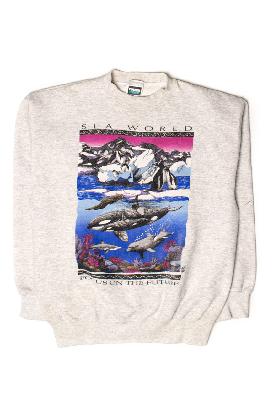 Vintage Sea World Focus On The Future Sweatshirt (1990s)