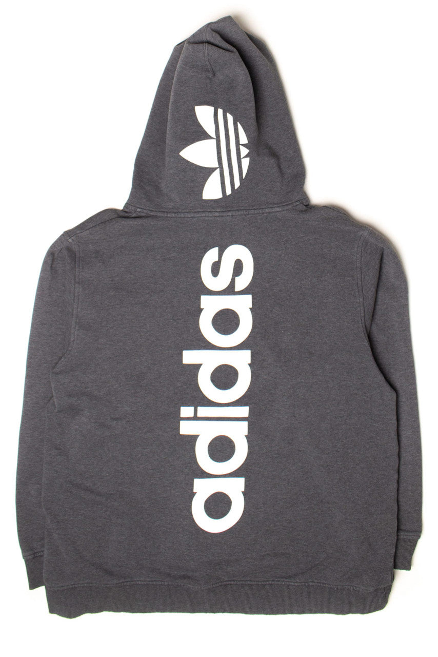 Gray Adidas Trefoil Hoodie
