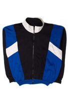 Vintage Black & Blue Zip Sweatshirt Jacket
