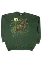 Vintage Forest Deer Sweatshirt (1990s)