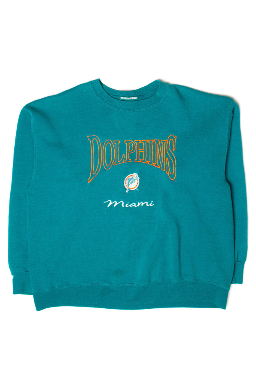 Vintage Embroidered Miami Dolphins Sweatshirt (1990s)